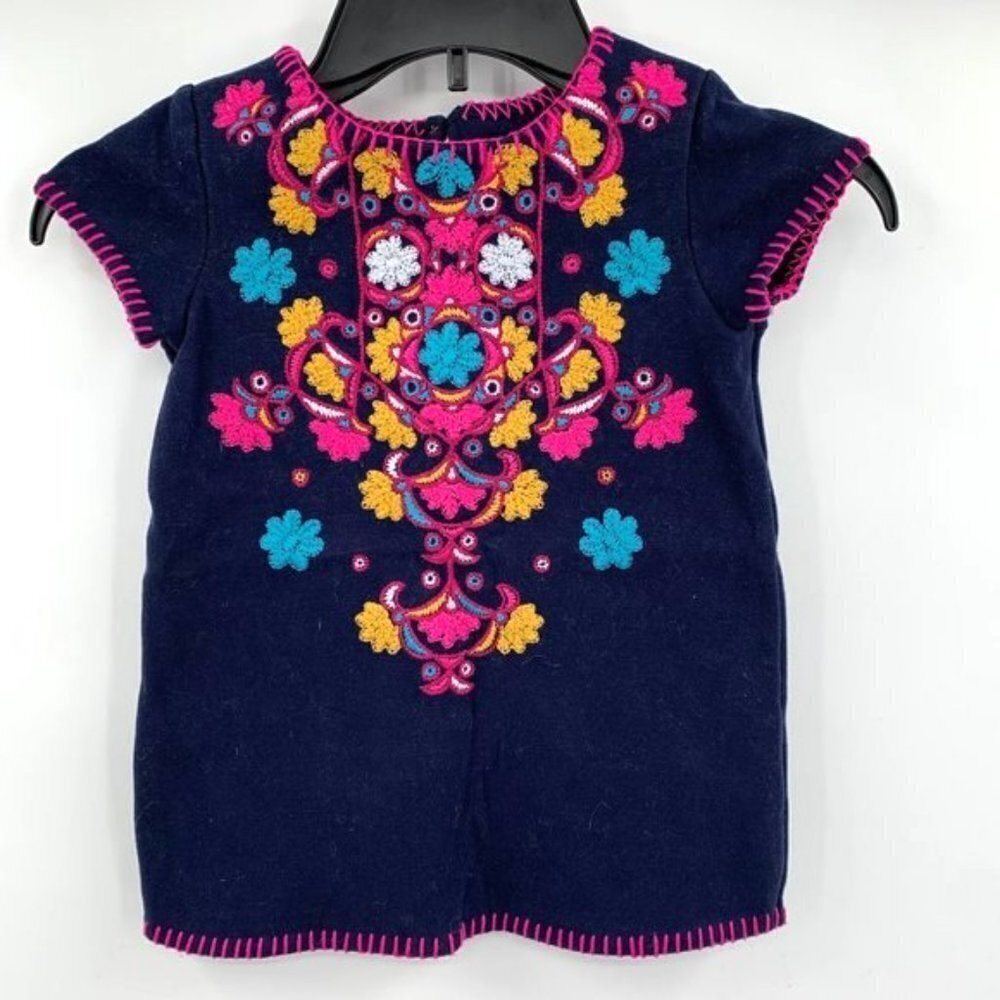 GENUINE KIDS OSH KOSH Embroidered Dress Floral 4T